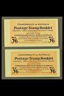 1952 BOOKLET SET 3s6d Vermillion & Deep Blue On Green Cover Booklets, SG SB 30/30a, Complete And Very Fine Containing 12 - Other & Unclassified