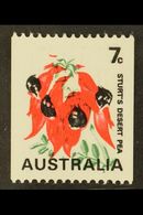 1972 7c Multicoloured "Sturts Desert Pea", Coil Stamp, Variety "buff Colour Omitted", SG 468bb, Very Fine NHM. Photo Cer - Autres & Non Classés