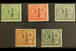 1920 Peace Set Ovptd "Specimen", SG 106s/110s, Very Fine Mint. (5 Stamps) For More Images, Please Visit Http://www.sanda - Andere & Zonder Classificatie