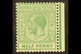 1921-37 ½d Green, Wmk Script CA, Elongated "E" Variety, SG 115a, Very Fine Mint . For More Images, Please Visit Http://w - Altri & Non Classificati