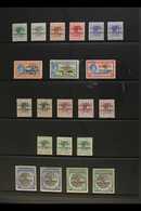 1942 "COLUMBUS" OVERPRINTS COLLECTION A Small Very Fine Mint Collection Includes Identified Listed Shades Of All Values  - Sonstige & Ohne Zuordnung