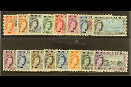 1954-63 Definitive Set, SG 201/216, Never Hinged Mint. (16) For More Images, Please Visit Http://www.sandafayre.com/item - Other & Unclassified