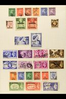1934-1959 ALL DIFFERENT COLLECTION On Leaves, Mint And Used, Generally Fine And Fresh. Note 1934-37 To 4a; 1942-45 Compl - Bahrein (...-1965)