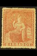 1861-70 4d Dull Rose-red Britannia, SG 25, Fine Mint With Good Colour And Large Part Gum. For More Images, Please Visit  - Barbados (...-1966)