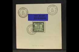 1930 Philatelic Exhibition Mini-sheet (SG MS568, COB BL2, Michel Block 1), Used With Special Cds Cancel, With Blue Bilin - Andere & Zonder Classificatie