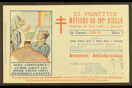 1949 2.50f Complete Anti-tuberculosis Booklet Containing A Se-tenant Pane Of 25 Different Labels, Never Hinged Mint, Sca - Altri & Non Classificati