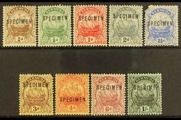 1910 Caravel Set Overprinted "Specimen", SG 44s/51s, 2½d And 3d Corner Faults Otherwise Fine To Very Fine Mint Part Og.  - Bermuda