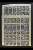 1938-48 KGVI COMPLETE NHM SHEETS OF 60. 3d Black & Deep Blue Shades, SG 114a, Complete Sheets Of 60 Stamps (6 X 10), Sel - Bermudas