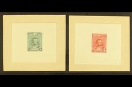 1899 IMPERF DIE PROOFS. 1899 Antonio Jose De Sucre 1c & 2c Issues (Scott 62/63, SG 92/93) On Thin Papers And Attached To - Bolivië