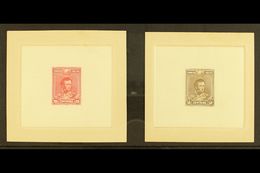 1899 IMPERF DIE PROOFS. 1899 Antonio Jose De Sucre 20c & 50c Issues (Scott 66/67, SG 97/98) On Thin Papers And Attached  - Bolivië