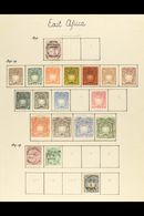1890-1919 ALL DIFFERENT COLLECTION On Leaves, Mint Or Used, Inc 1890 ½a On 1d (trimmed Perfs), 1890-95 Most Vals To 5r M - Africa Orientale Britannica