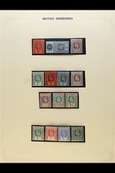 1902-1951 COMPREHENSIVE FINE MINT COLLECTION In Hingeless Mounts On Leaves, ALL DIFFERENT, Inc 1902-04 Set (ex 1c), 1904 - Honduras Britannico (...-1970)