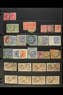 BRITISH POST OFFICES IN CONSTANTINOPLE 1902-1921 POSTMARKS COLLECTION Presented On A Pair Of Stock Pages. Includes An "o - British Levant