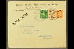 ERITREA 1949 (May) Printed Commercial Envelope To England, Bearing B.M.A. 5c On ½d, 20c On 2d And 40c On 5d, Tied Asmara - Italian Eastern Africa