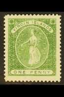 1878 1d Green, Watermark Upright, SG 22b, Fine Mint.  For More Images, Please Visit Http://www.sandafayre.com/itemdetail - Britse Maagdeneilanden