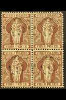 1899 4d Brown, SG 46, Attractive Block Of Four With Neat Upright A91 Cancels.  For More Images, Please Visit Http://www. - British Virgin Islands
