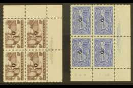 OFFICIALS 1950-51 10c Brown-purple And $1 Ultramarine (Fisherman) With Type 5 "G" Overprints, SG O191/O192 Or Unitrade O - Andere & Zonder Classificatie