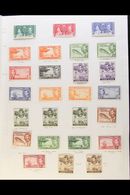 1937-50 KGVI COMPLETE MINT COLLECTION A Fine Lot Displayed On Pages, Incl. 1938-48 Set With All SG Listed Shades And Per - Kaaiman Eilanden