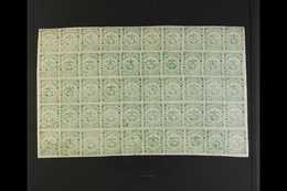 1868 LARGE MULTIPLE 50c Yellow Green, Scott 56, An Impressive Large Mint Pane Of 50 (10 X 5), Some Creasing And Other Fa - Kolumbien