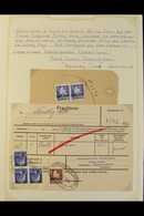 PARCEL POST (POSTAL FERRY) STAMPS ON PARCEL RECEIPTS 1948-1977 Interesting Group Of Complete Printed Parcel Receipts Wit - Other & Unclassified