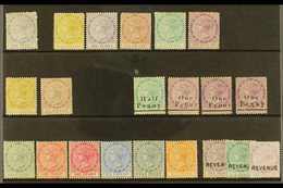 1874-1890 QV UNUSED SELECTION Fresh And Attractive Group Of Mint Or Unused Stamps Including 1874 Wmk Crown CC 1d Unused, - Dominique (...-1978)