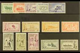 1952 Complete Definitive Set, SG 172/85, Lightly Hinged Very Fine Mint (14 Stamps) For More Images, Please Visit Http:// - Falkland Islands
