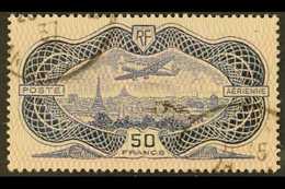 1936 50f Ultramarine & Rose Air (SG 541, Yvert 15), Fine Used With Two Cds Cancels, Fresh. For More Images, Please Visit - Other & Unclassified