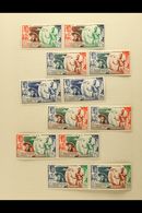 1949 U.P.U. 75th ANNIVERSARY The Complete Omnibus Set In Horizontal Pairs, Very Fine Mint. (12 Pairs) For More Images, P - Other & Unclassified