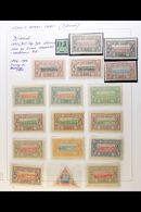 DJIBOUTI 1894-1903 FINE MINT COLLECTION In Hingeless Mounts On A Two-sided Page, Inc 1894 5c "DJ" Opt (small Part Gum),  - Other & Unclassified