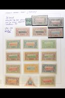 DJIBOUTI 1894-1903 FINE MINT COLLECTION In Hingeless Mounts On A Two-sided Page, Inc 1894 5c "DJ" Opt (small Part Gum),  - Otros & Sin Clasificación