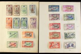 INDE 1941-1943 "FRANCE LIBRE" Overprints And Surcharges (including Cross Of Lorraine). Very Fine Mint All Different Coll - Andere & Zonder Classificatie