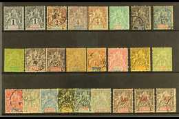 INDIAN SETTLEMENTS 1892-1907. Useful Mint And Used Collection Of "Tablet" Types. With 1892 Complete Set Mainly Mint (2c, - Other & Unclassified