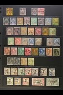 INDO-CHINA 1889-1942 ALL DIFFERENT USED COLLECTION On Stock Pages. A Most Useful Range With Values To 1f & 2f And New Cu - Andere & Zonder Classificatie