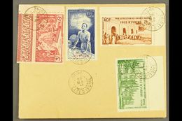 IVORY COAST 1943 (28 May) Unaddressed Cover Bearing 1942 Air "Protection De L'enfance" & "Quinz Imperiale" Set (Yvert 6/ - Sonstige & Ohne Zuordnung