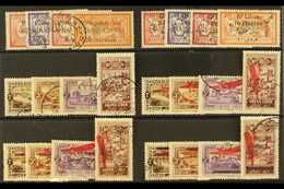LEBANON 1924-27 COMPLETE Air Post Collection Presented On A Stock Card, All Six Complete Sets, Yv 1/24, Very Fine Cds Us - Sonstige & Ohne Zuordnung