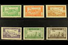 LEBANON 1943 Air Independence Anniv Complete IMPERF Set (Yvert 85/90, SG 269/74), Never Hinged Mint, Very Fresh. (6 Stam - Sonstige & Ohne Zuordnung