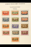 NEW CALEDONIA 1941 "France Libre" Overprinted Complete Set (Yvert 195/29, SG 232/66) Never Hinged Mint, Some Values With - Andere & Zonder Classificatie