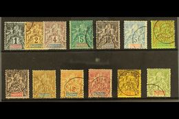 OCEANIC SETTLEMENTS 1892 "Tablet" Definitives Set Complete, SG 1/13 (Yvert 1/13), Very Fine Used (13 Stamps) For More Im - Sonstige & Ohne Zuordnung