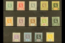 1909 Complete Definitive Set, SG 72/85, Fine Mint. (14 Stamps) For More Images, Please Visit Http://www.sandafayre.com/i - Gambia (...-1964)