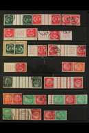 1933-1941 SE-TENANT ISSUES. IMPRESSIVE FINE USED COLLECTION Presented Logically On Stock Pages, All Different, Includes  - Otros & Sin Clasificación