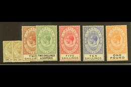 1925-32 King George V New Colours And Values Definitive Set Complete With Both 1s Shades, SG 102/107 Plus 102a, Very Fin - Gibraltar