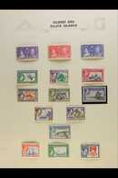 1937-1969 FINE MINT COLLECTION On Leaves, Inc 1938-55 Set, Plus 5d Block Of 4, 1956-62 Set (ex 5s) Etc. Lovely. (68 Stam - Gilbert & Ellice Islands (...-1979)