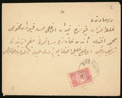 1912 BALKAN WAR. 1912 Env Bearing Turkish 20pa Rose Stamp Tied By Circular Framed "ELLAS/MOLYVOS" Commemorative Cancel F - Andere & Zonder Classificatie