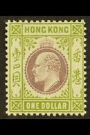 1903 $1 Purple And Sage Green, Ed VII, SG 72, Very Fine And Fresh Mint. For More Images, Please Visit Http://www.sandafa - Otros & Sin Clasificación