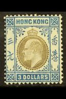 1904 $3 Slate And Dull Blue, Ed VII Wmk MCA, SG 88, Fresh Mint, Light Colour Bleed In Top Panel Otherwise Fine. For More - Sonstige & Ohne Zuordnung