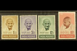 1948 Gandhi Set, SG 305/308, Mint, 10r With Small Black Flecks On Gum Side. (4) For More Images, Please Visit Http://www - Other & Unclassified