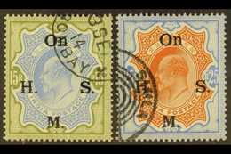 OFFICIAL 1909 KEVII 15R And 25R, SG O71/72, Very Fine Used. (2 Stamps) For More Images, Please Visit Http://www.sandafay - Andere & Zonder Classificatie