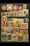 CINDERELLAS 1870's-1930's Interesting Collection/accumulation In Packets & On Pages, Inc Delandre Labels, Charity & Exhi - Non Classés