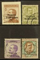 VENEZIA TRIDENTINA 1918 40c To 1L High Values Complete, Sass 24/7, Very Fine Used. Cat €1100 (£835) (4 Stamps) For More  - Zonder Classificatie