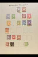 OFFICES ABROAD 1900 - 1919 Mint And Selection On Pages Incl 1900 Mint Values To 15s Purple, 1914 Granite Paper Mint And  - Andere & Zonder Classificatie